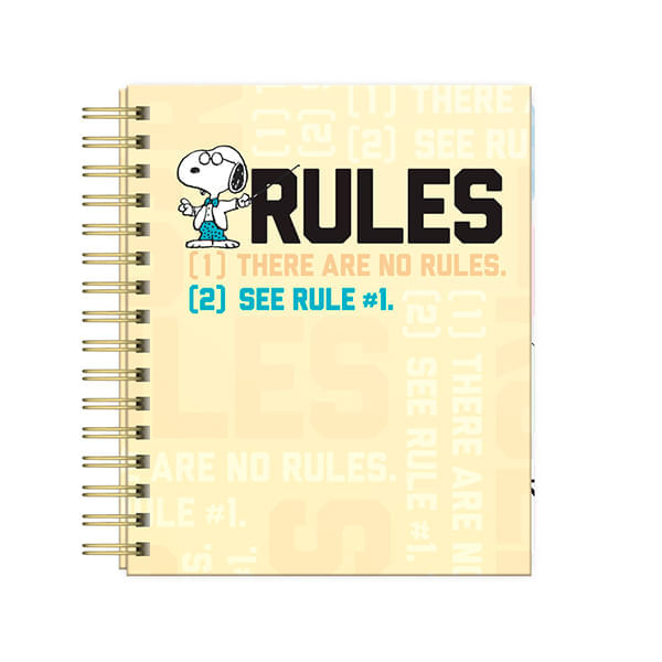 Cuaderno A5 Tapa Dura Cuadriculado 160 Hojas Snoopy