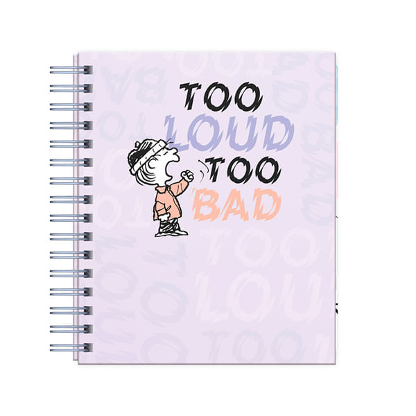 Cuaderno A5 Tapa Dura Cuadriculado 160 Hojas Snoopy