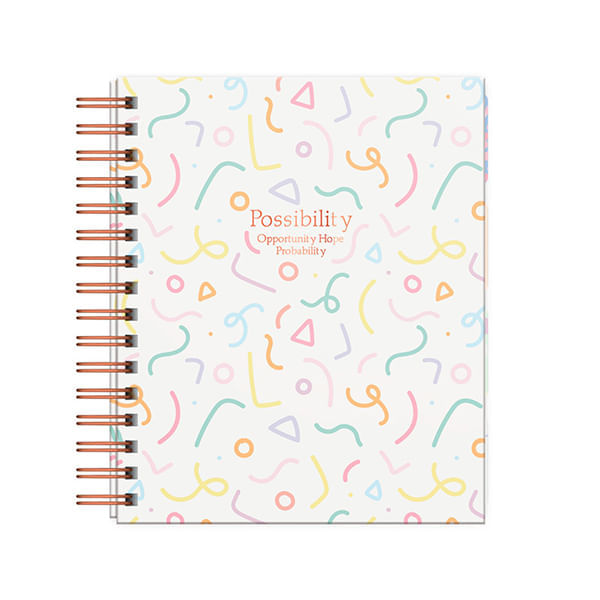 Cuaderno A5 Tapa Dura Cuadriculado 160 Hojas Pastel