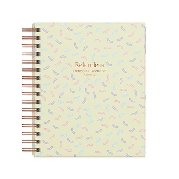 Cuaderno A5 Tapa Dura Cuadriculado 160 Hojas Pastel