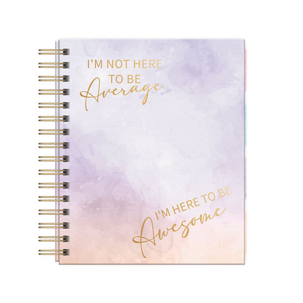 Cuaderno A5 Tapa Dura Cuadriculado 160 Hojas Tie Dye