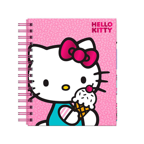 Cuaderno A5 Tapa Dura Cuadriculado 160 Hojas Hello Kitty