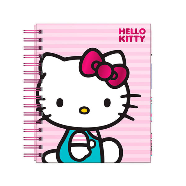 Cuaderno A5 Tapa Dura Cuadriculado 160 Hojas Hello Kitty