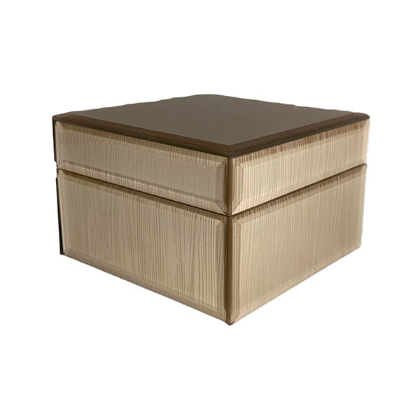 Joyero de Vidrio Beige