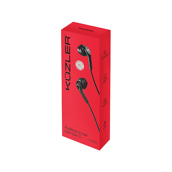 Kuzler Audifonos In Ear Usb Tipo C Harrey
