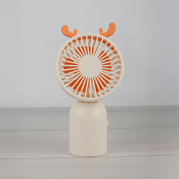 Ventilador De Mano Con Cuernos Blanco