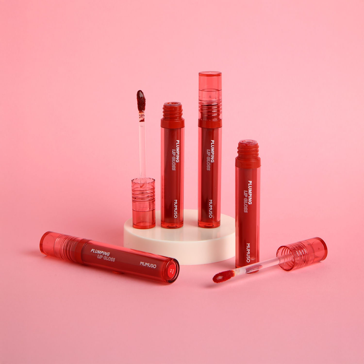 Brillo Labial Voluminizador Tono Rojo