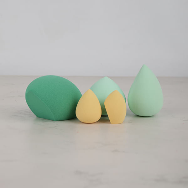 Set de 5 Esponjas de Maquillaje Verde