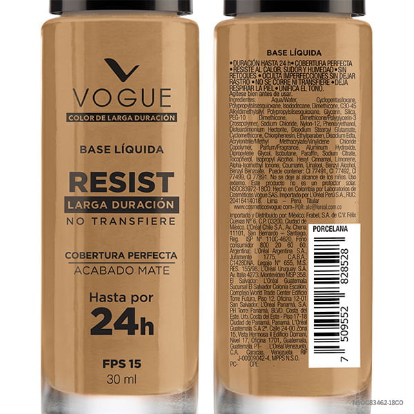 Base Maquillaje Vogue Ld Canela