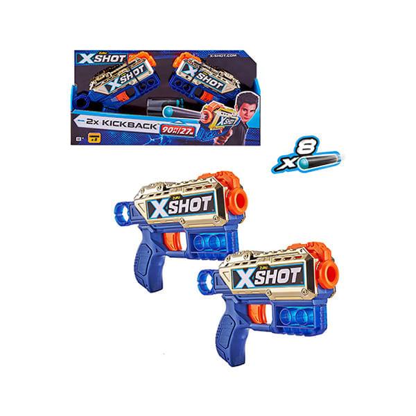 Pack - Dos Lanzadores De Dardos Kickback X Shot