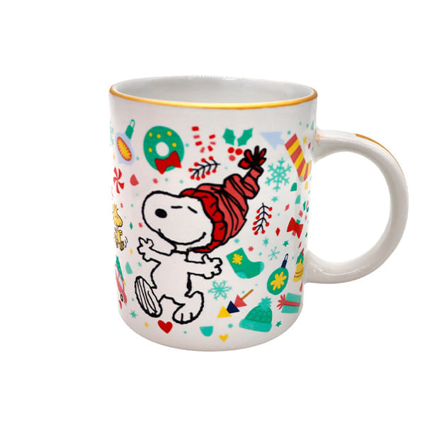 Taza 330 Ml Snoopy De Navidad