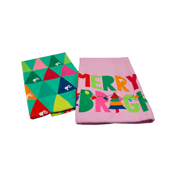 Set De Secadores X2 Barbie De Navidad