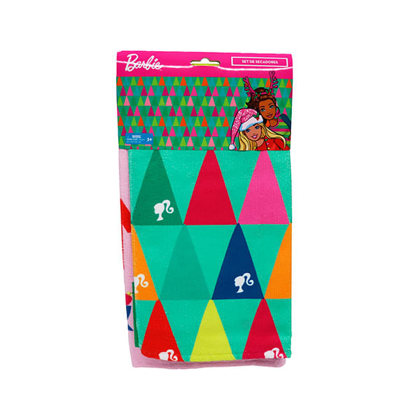 Set De Secadores X2 Barbie De Navidad