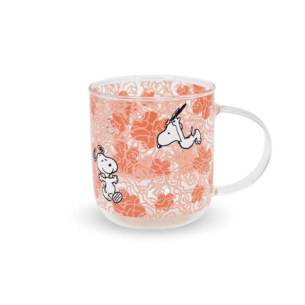 Taza De Vidrio Snoopy Cuatroscientos Treinta Ml