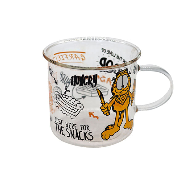 Taza De Vidrio 360Ml Garfield