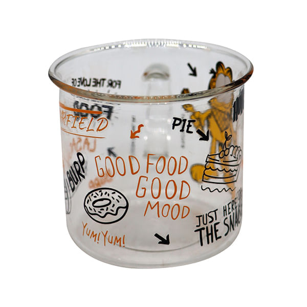 Taza De Vidrio 360Ml Garfield