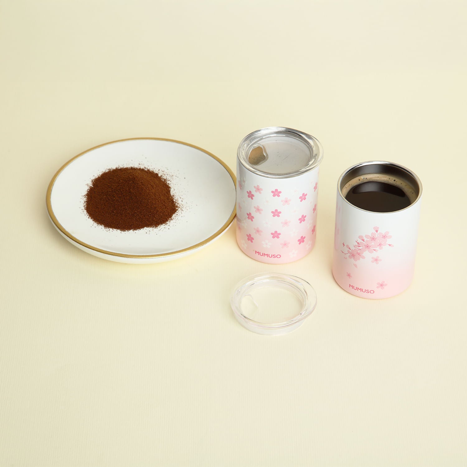 Mini Tazas Isotérmicas de Café Cherry Blossom 87 ml - 2 unidades