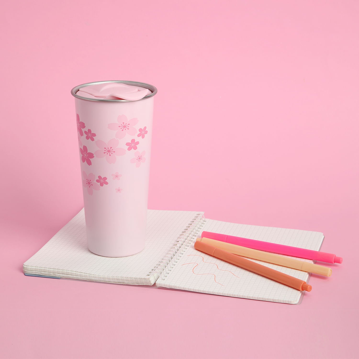 Vaso Isotérmico Cherry Blossom Rosa 500 ml