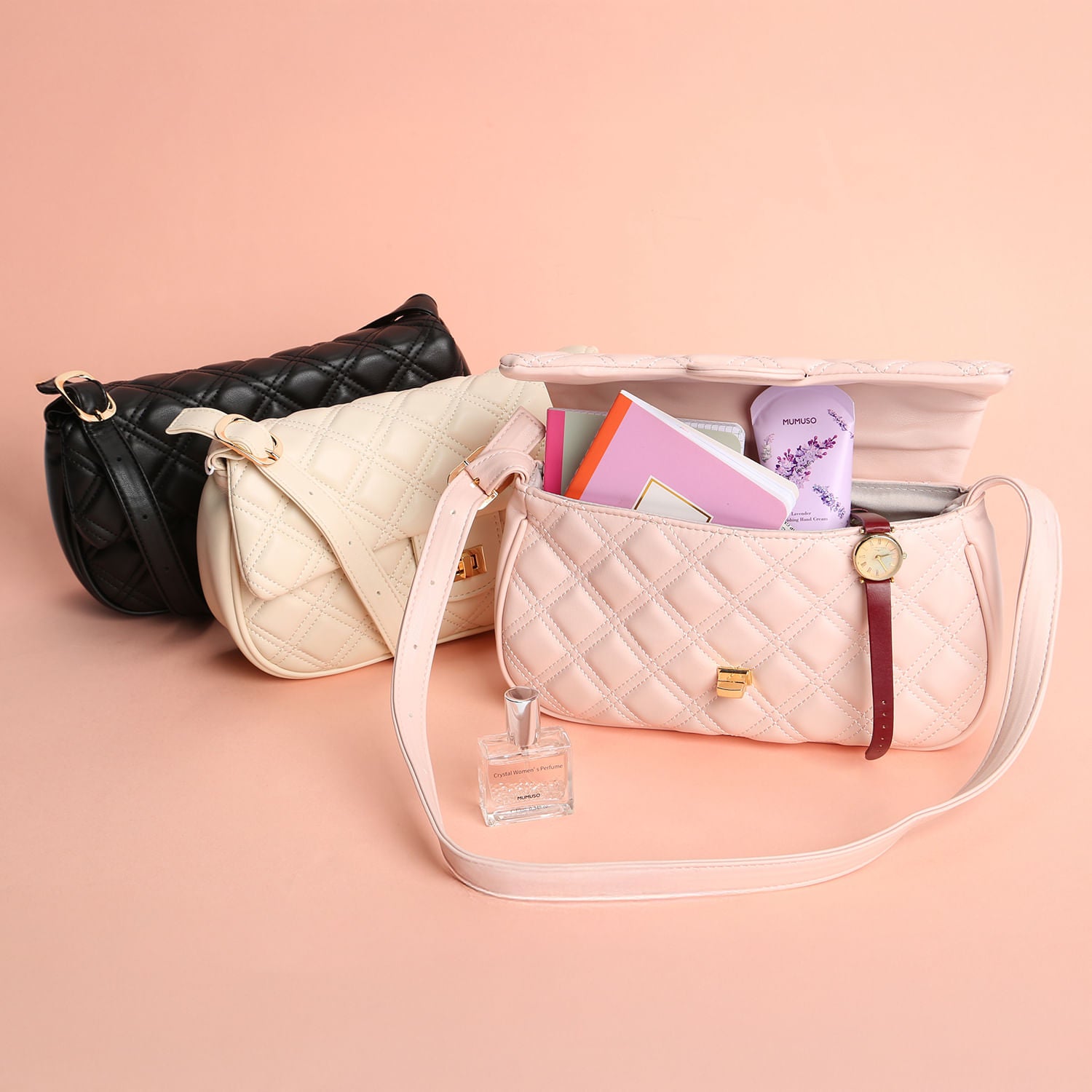 Bandolera Rombos Beige