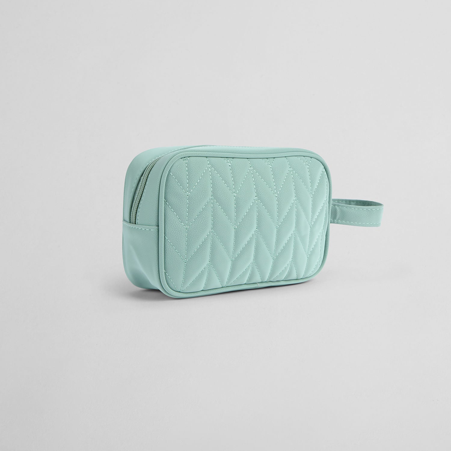 Neceser con Textura Espiga Verde Agua