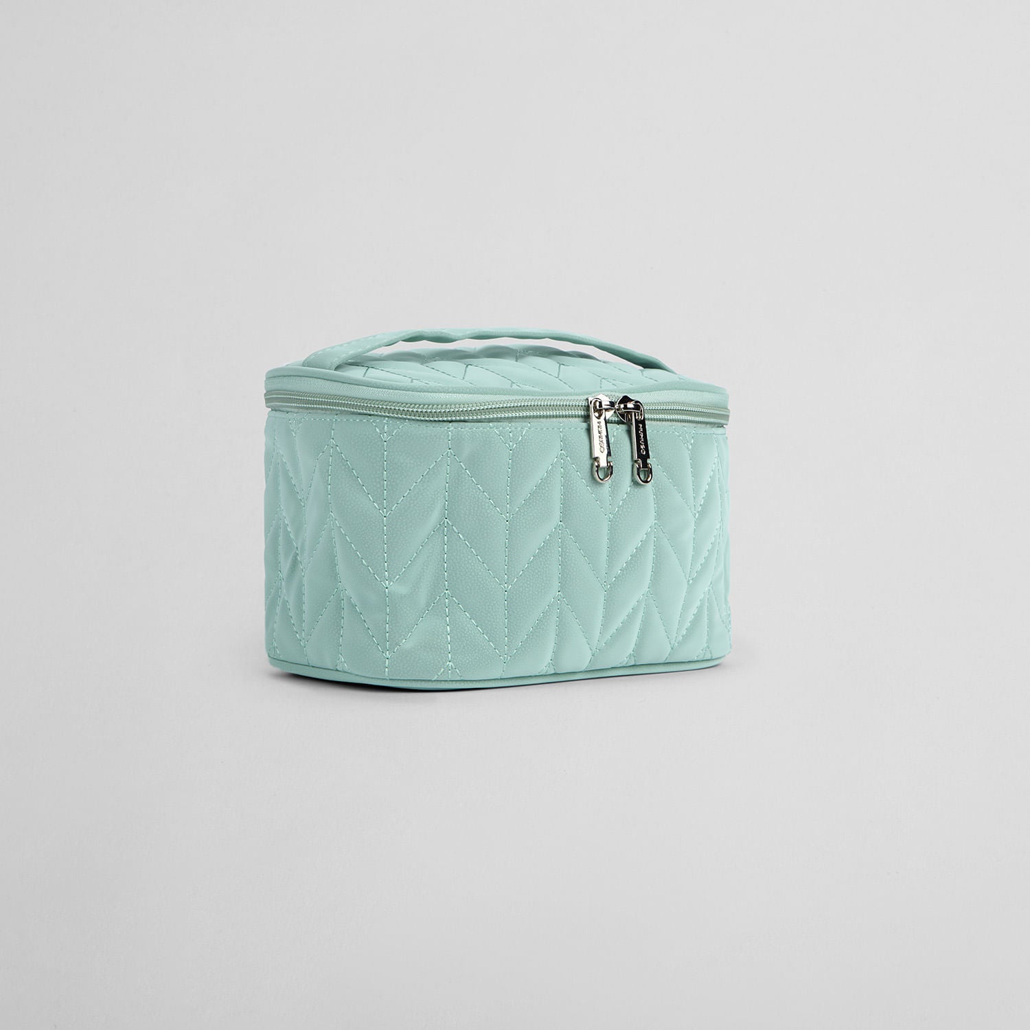 Neceser con Textura Espiga Verde Agua