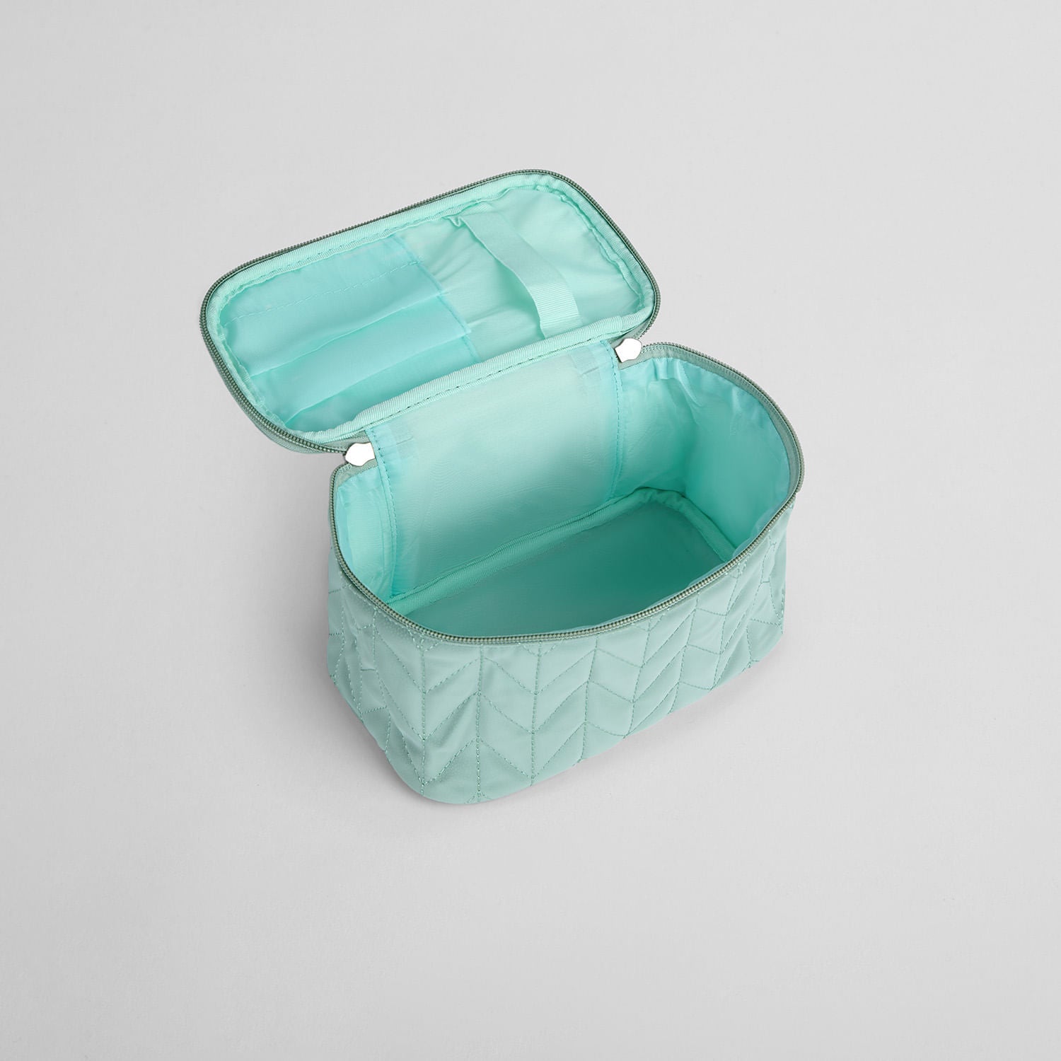 Neceser con Textura Espiga Verde Agua