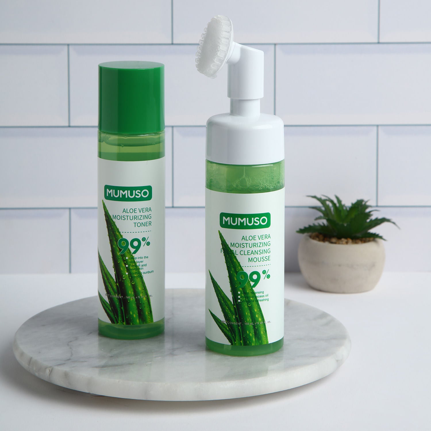 Limpiador Facial Espumoso Hidratante de Aloe Vera