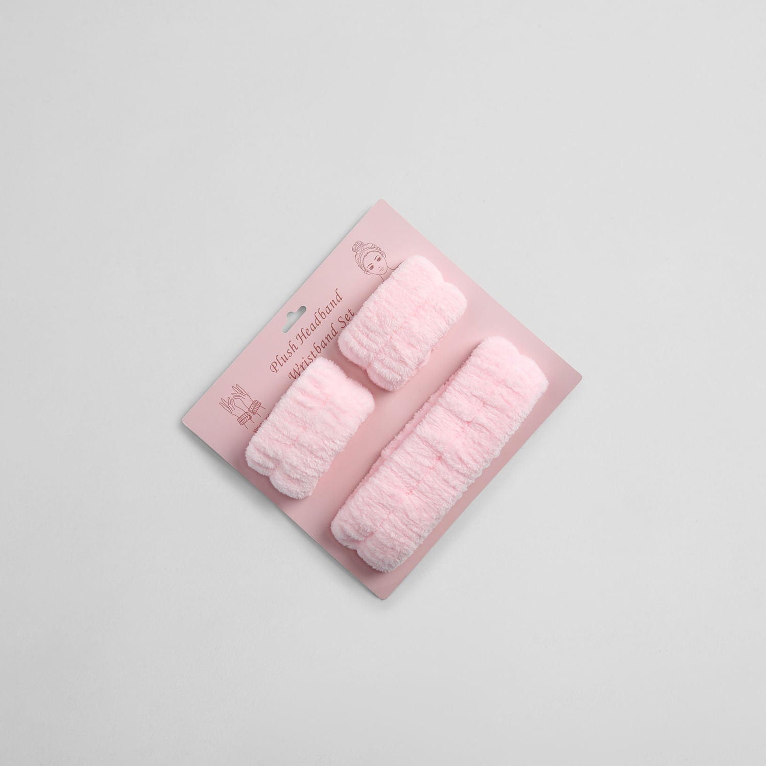 Set de Vincha y Muñequeras Rosa