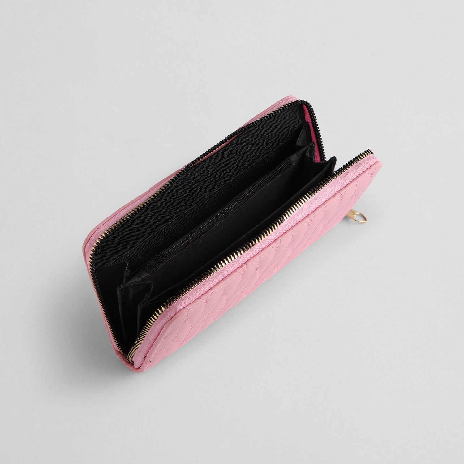 Billetera con Textura Espiga Rosa