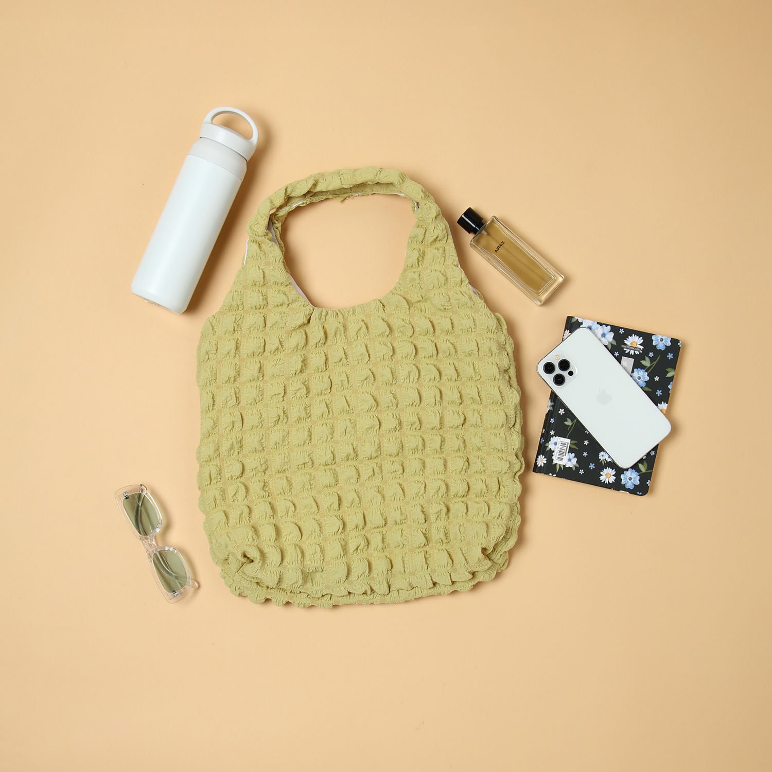 Bolso con Textura Verde