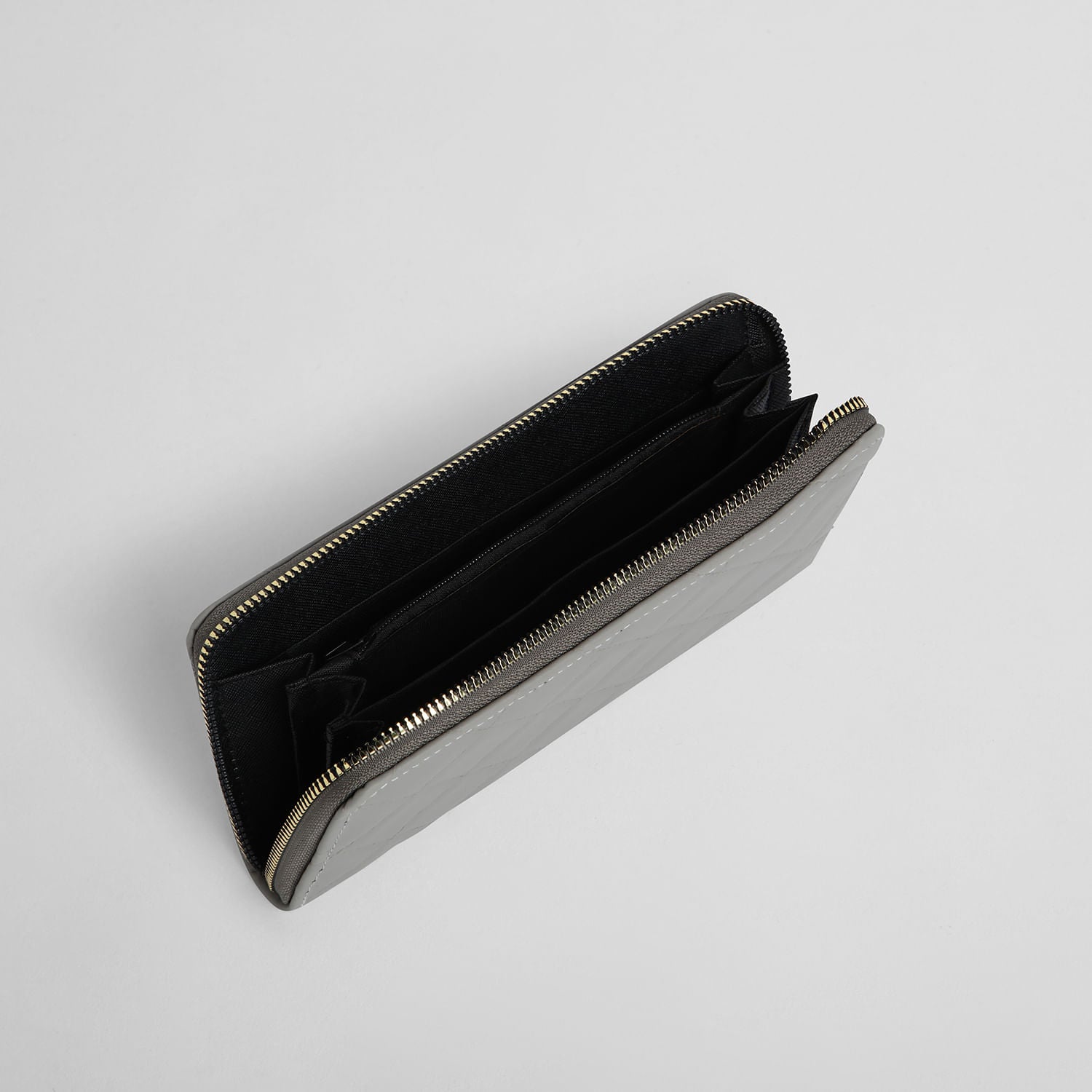 Billetera Modelo Rombos Gris