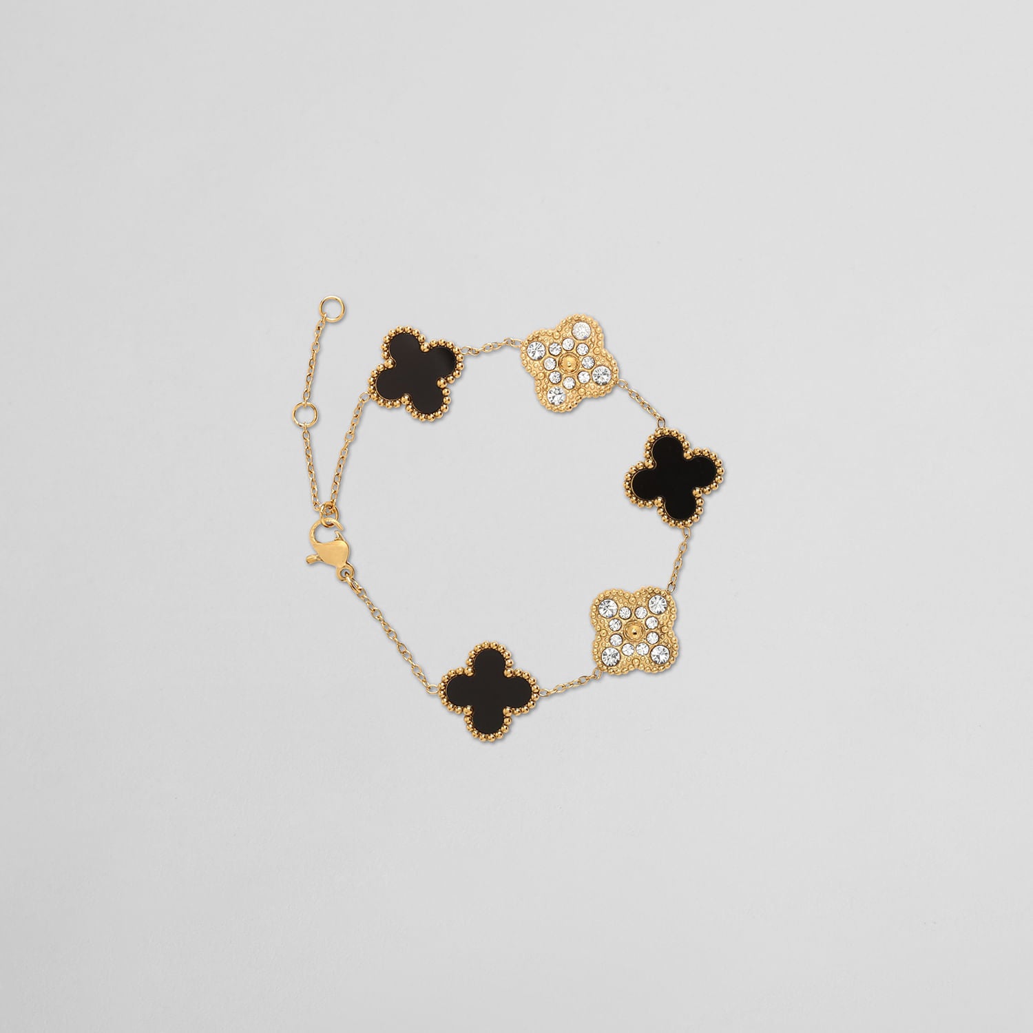 Pulsera Dorada Flores