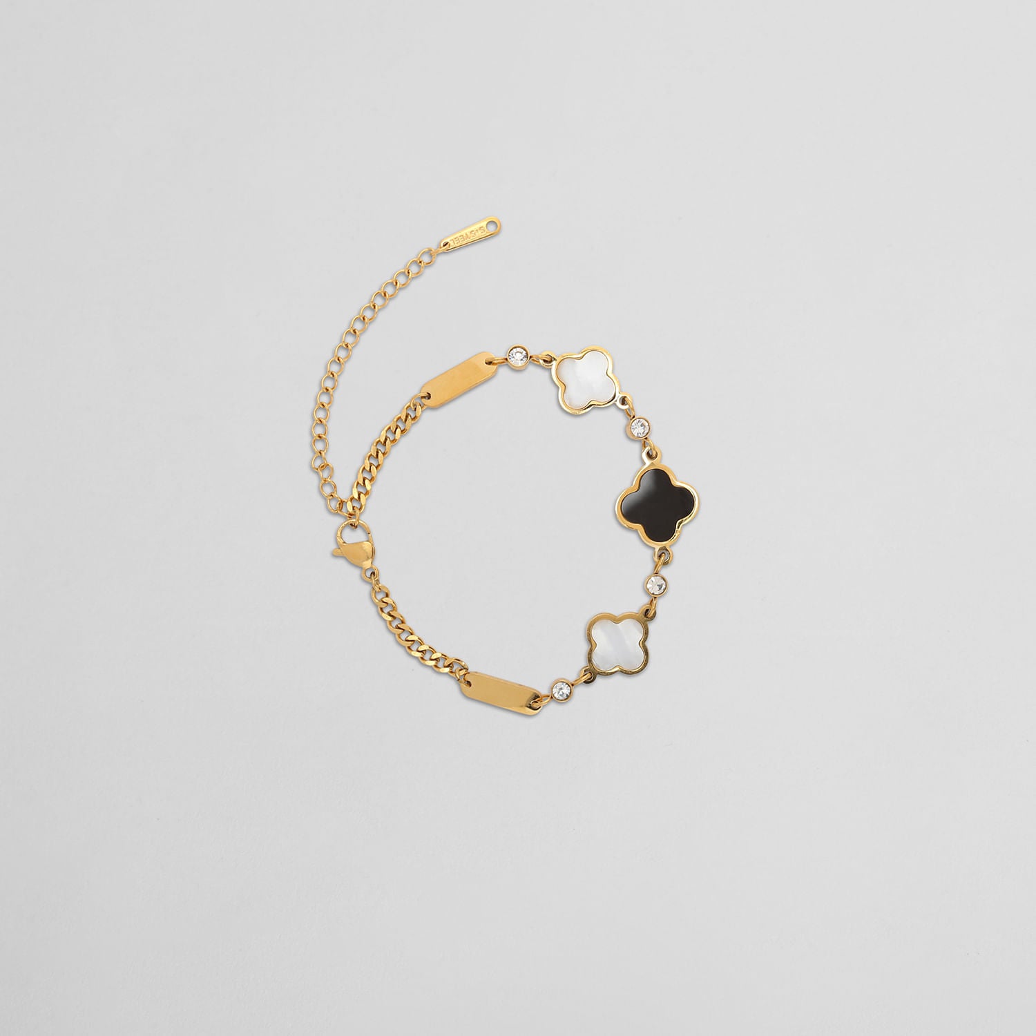 Pulsera Dorada Flores
