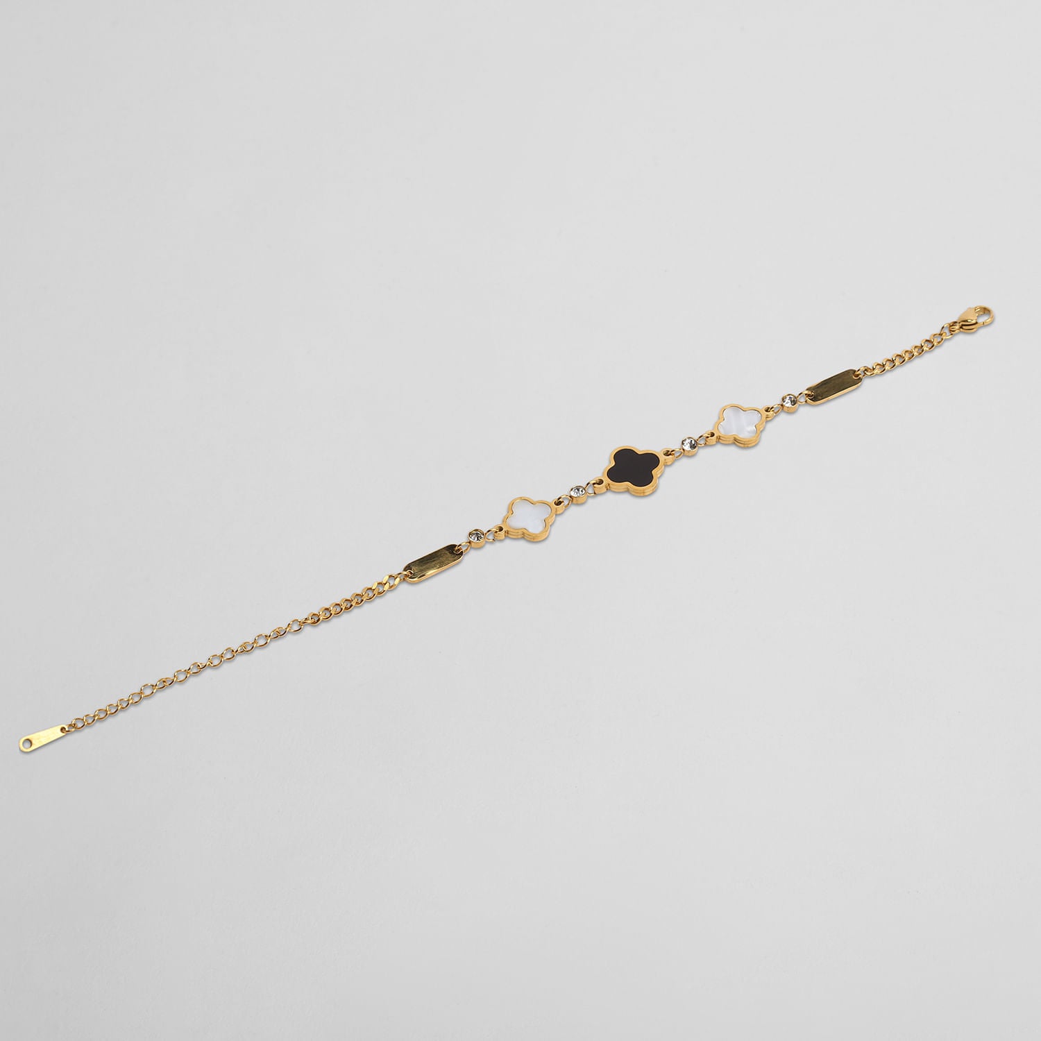 Pulsera Dorada Flores