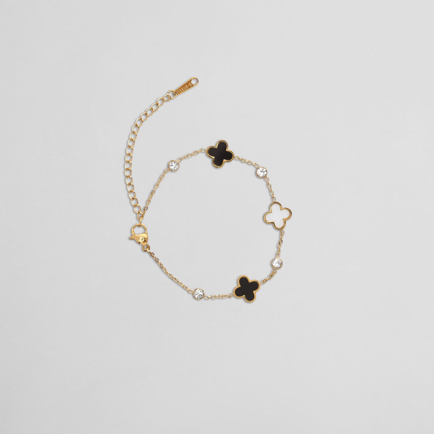 Pulsera Dorada Flores