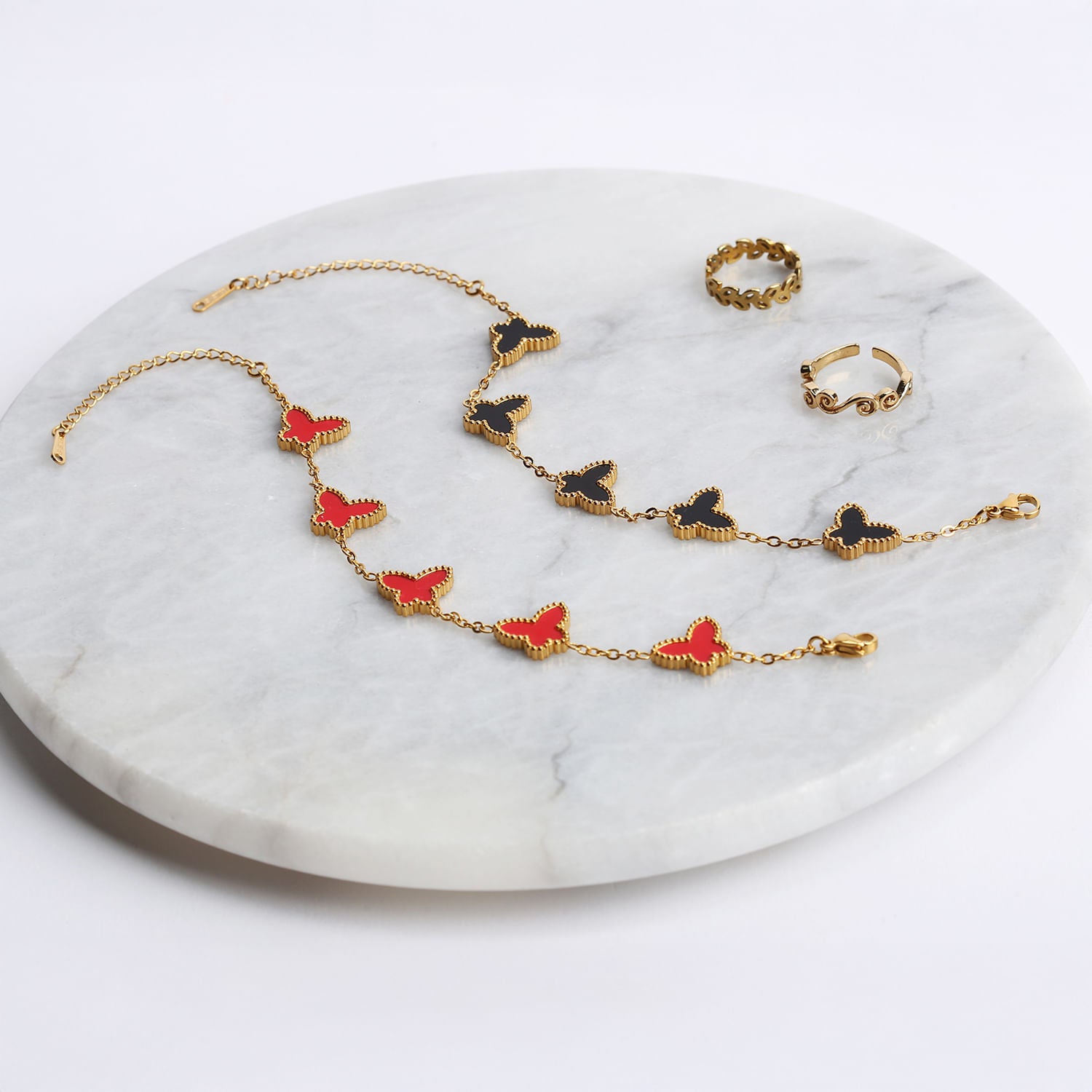 Pulsera Dorada Mariposa