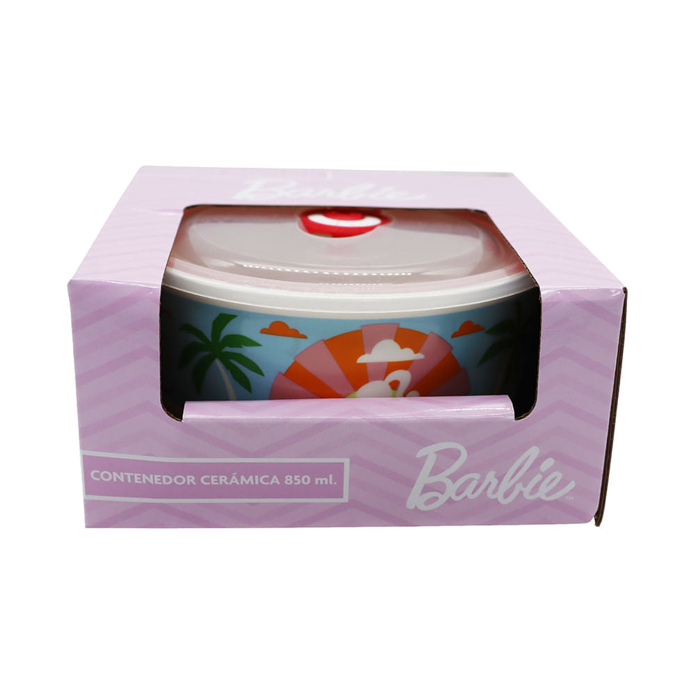 Contenedor Cerámica Barbie 850 ml