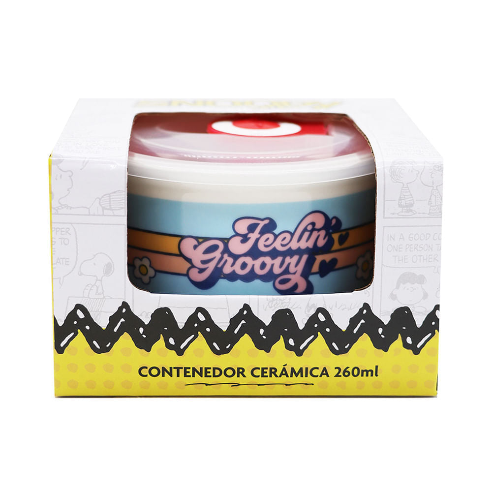 Contenedor Cerámica 260Ml Snoopy