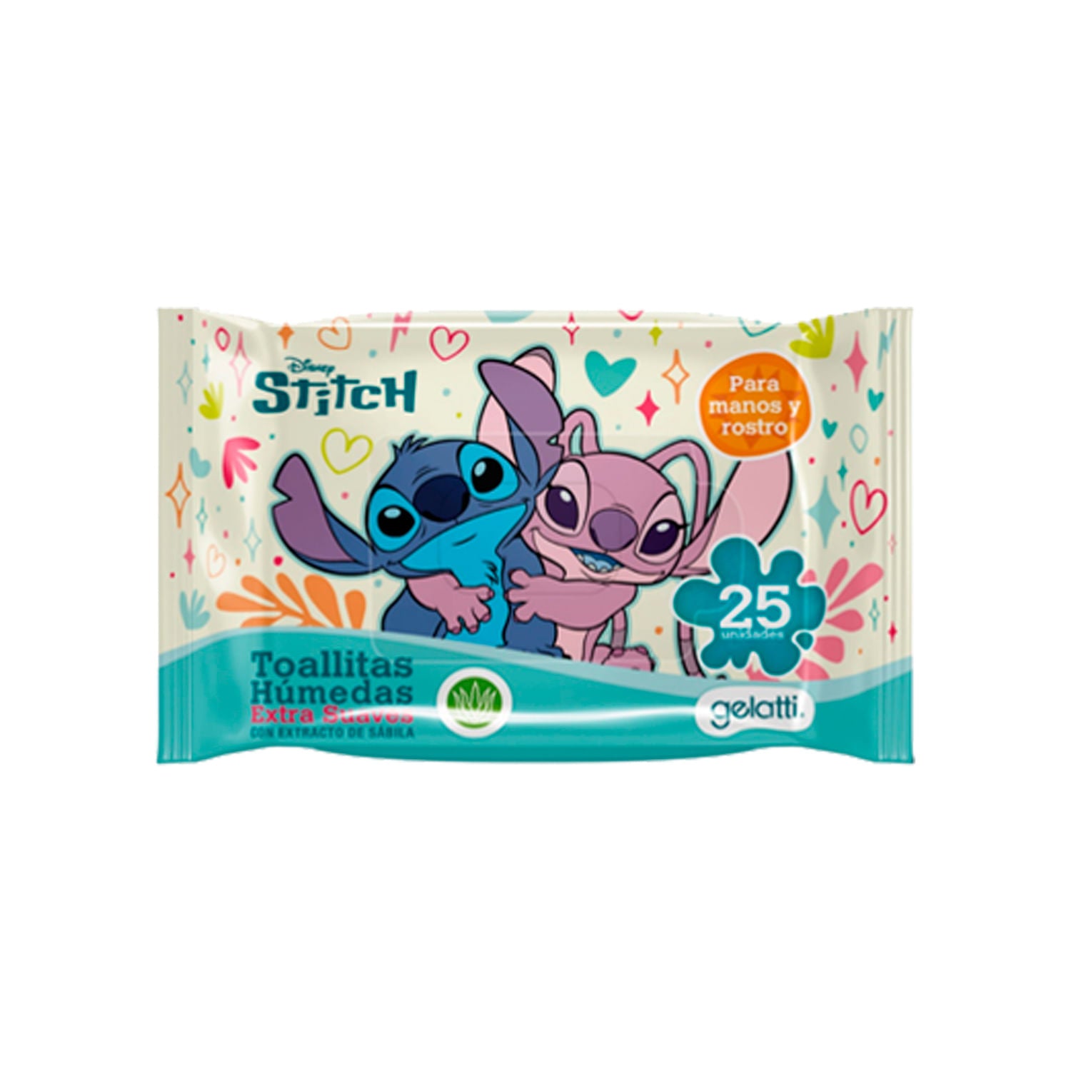 Toallitas Húmedas Extra Suaves Stitch x 25 unidades
