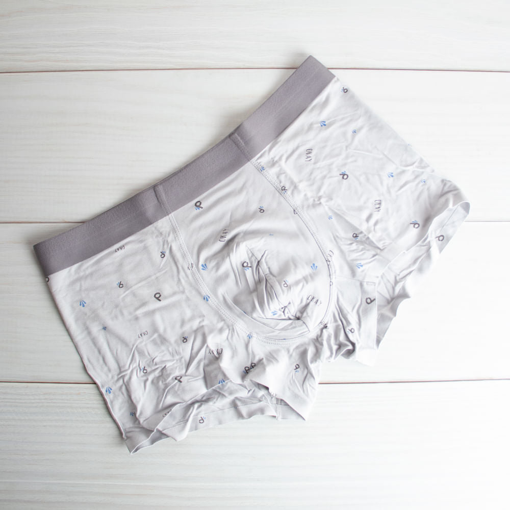 Boxer Hombre Sin Costuras Con Letras Color Gris 2Xl