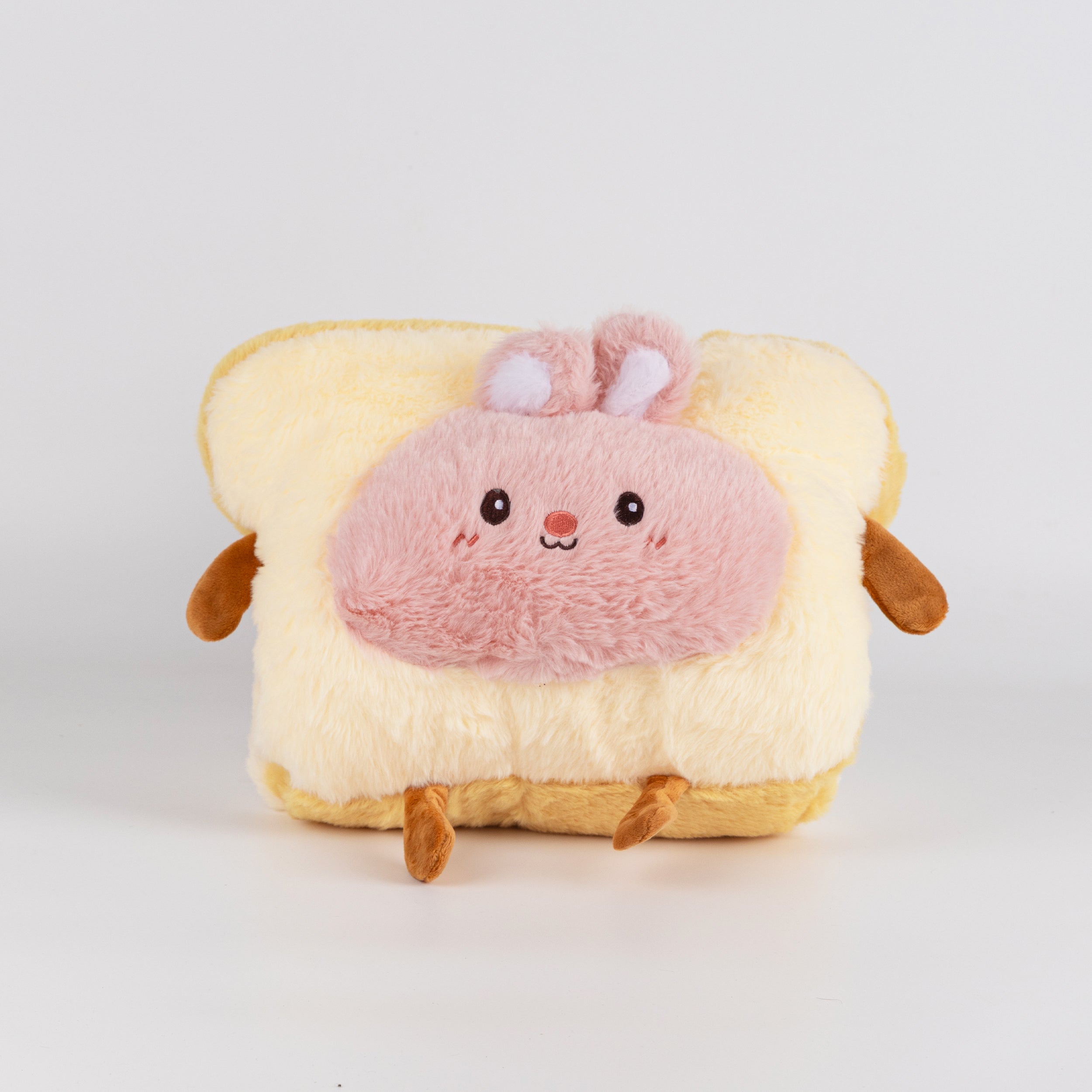 Almohada calentadora de manos color dopamina toast rosa