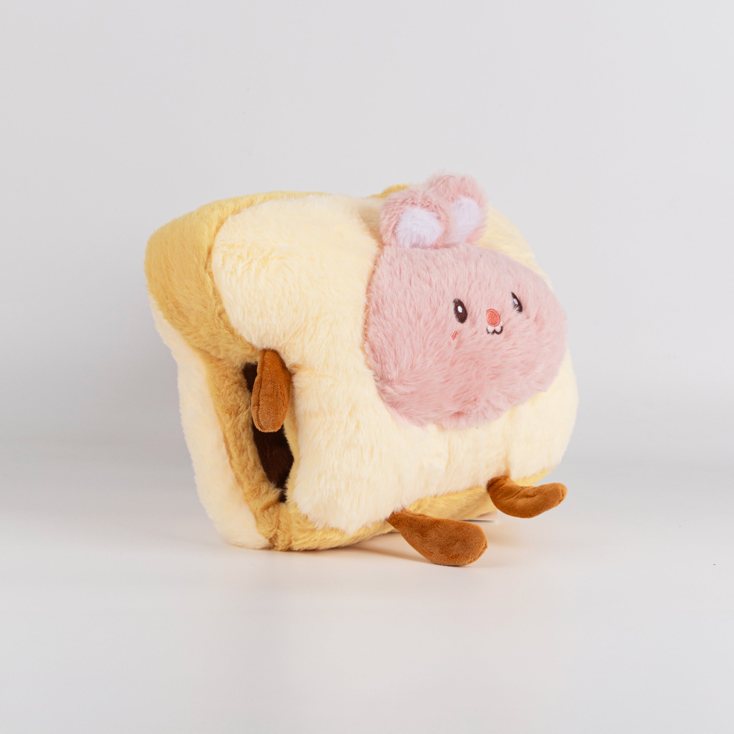 Almohada calentadora de manos color dopamina toast rosa