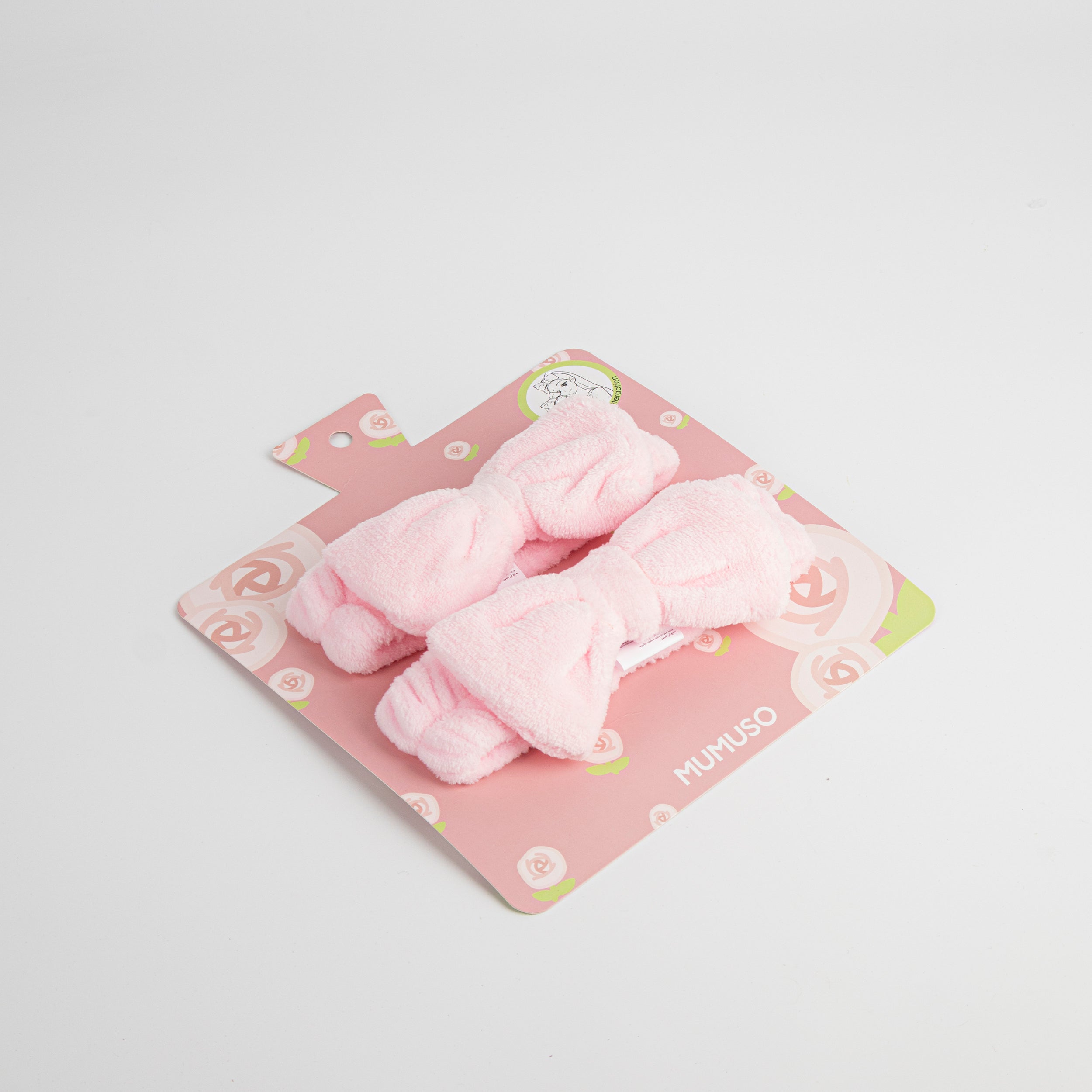 Set de regalo de diadema madre e hija con lazo rosa