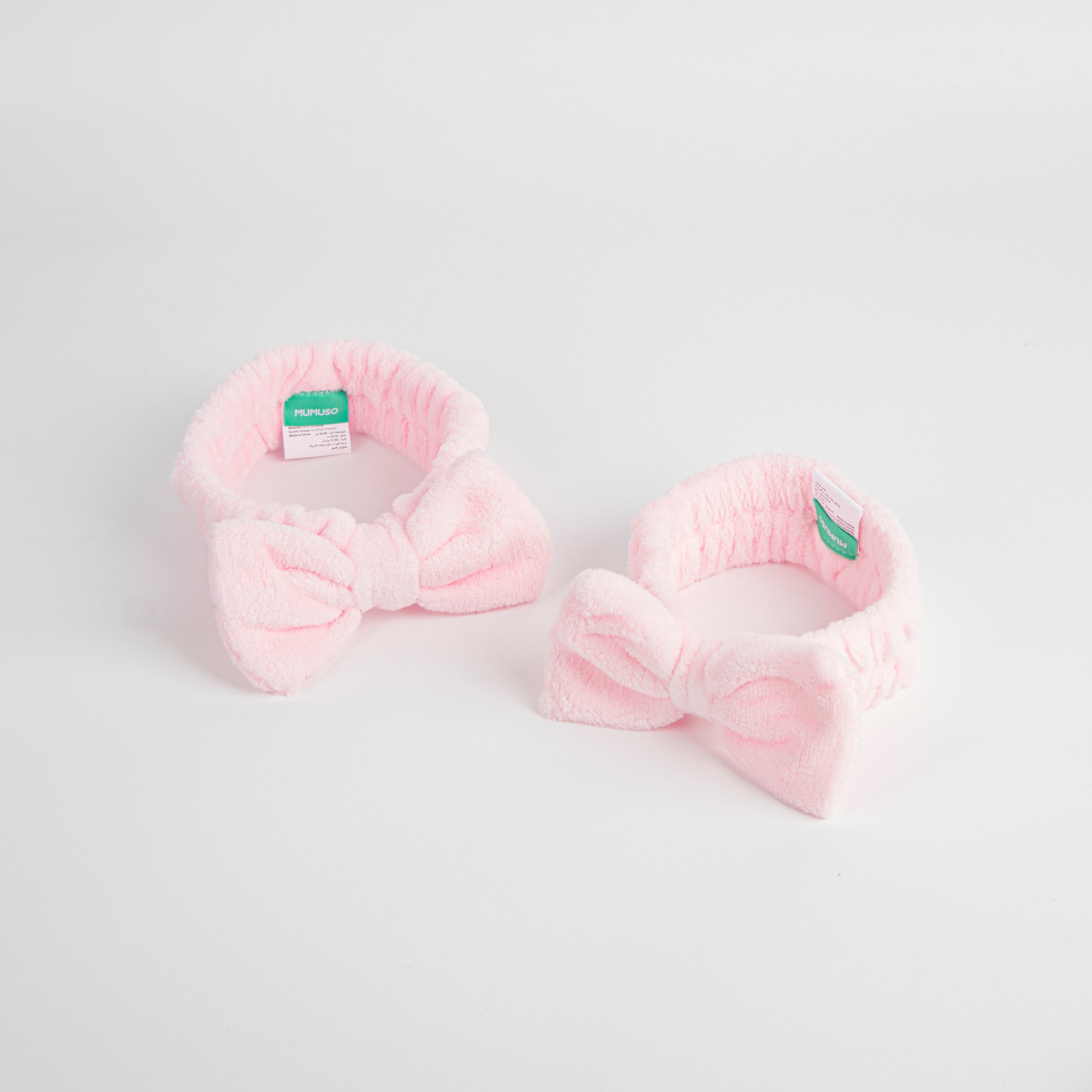 Set de regalo de diadema madre e hija con lazo rosa