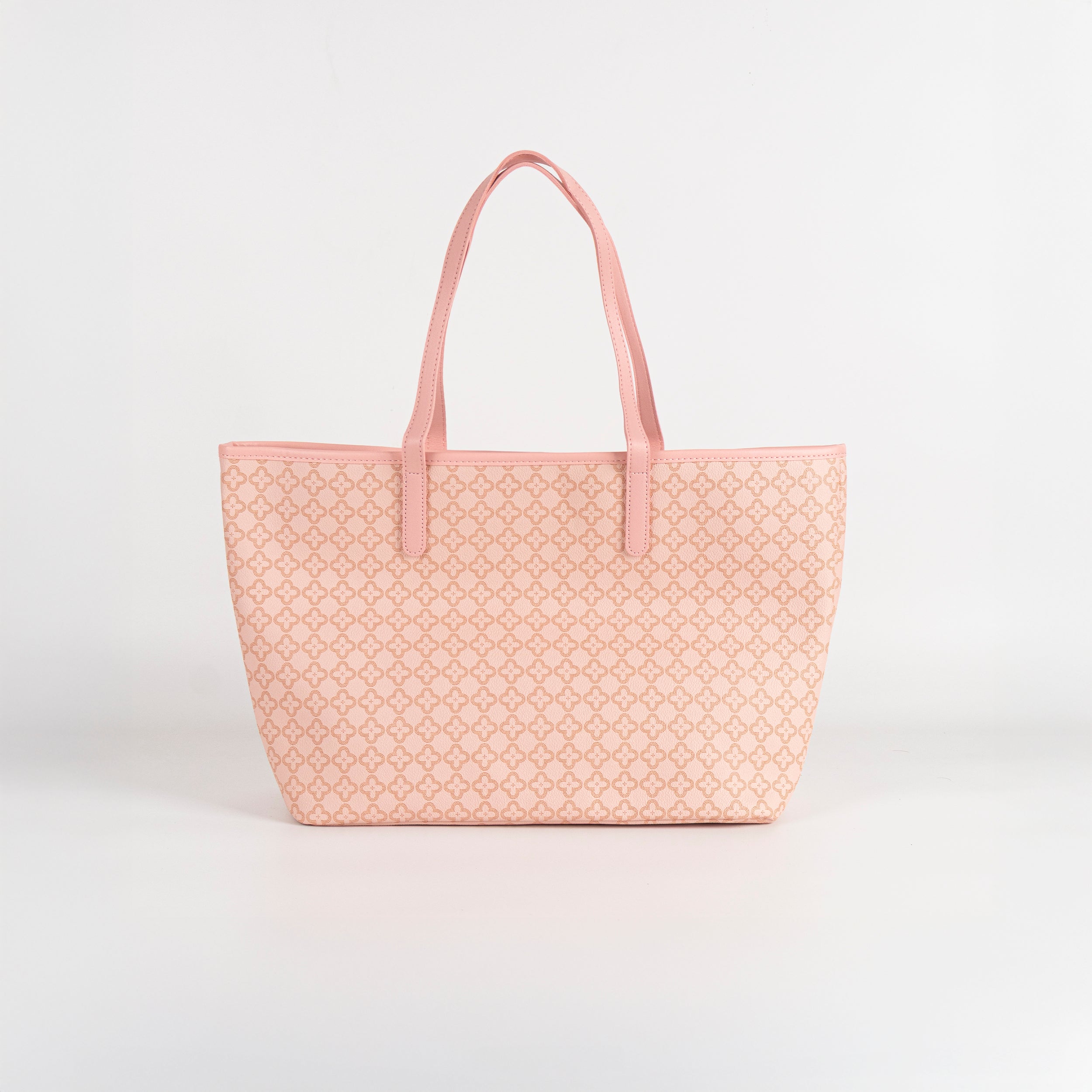 Bolsa Tote de Gran Capacidad con Estampado Floral (Rosa)