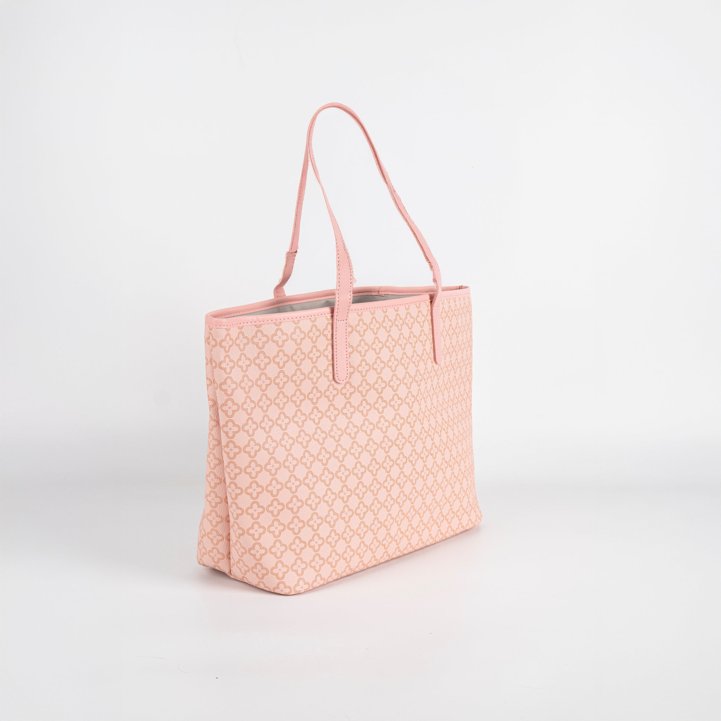 Bolsa Tote de Gran Capacidad con Estampado Floral (Rosa)