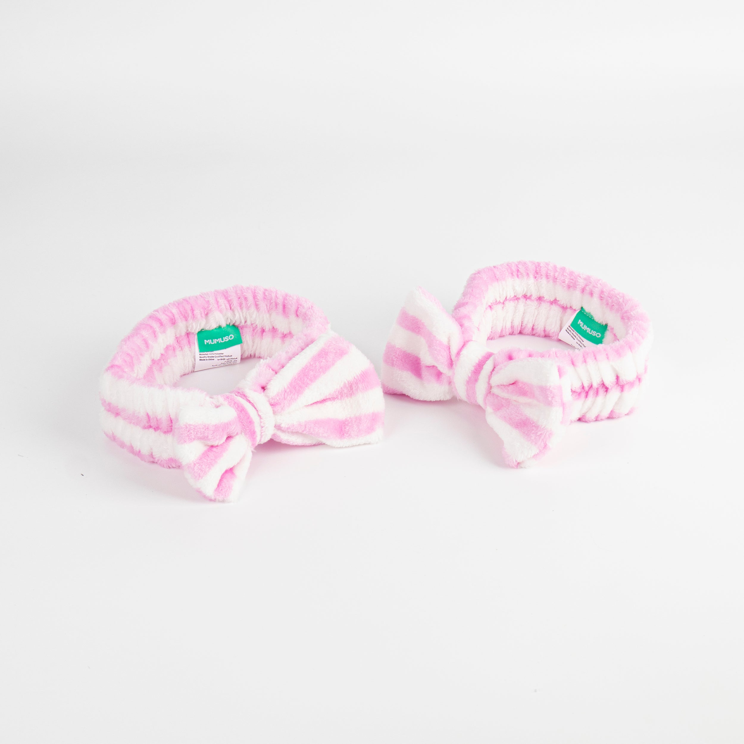 Set de regalo de diadema madre e hija con lazo y líneas moradas