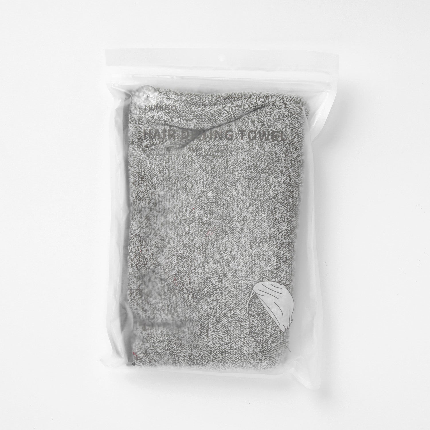 Toalla Antibacteriana para Secar el Pelo Gris