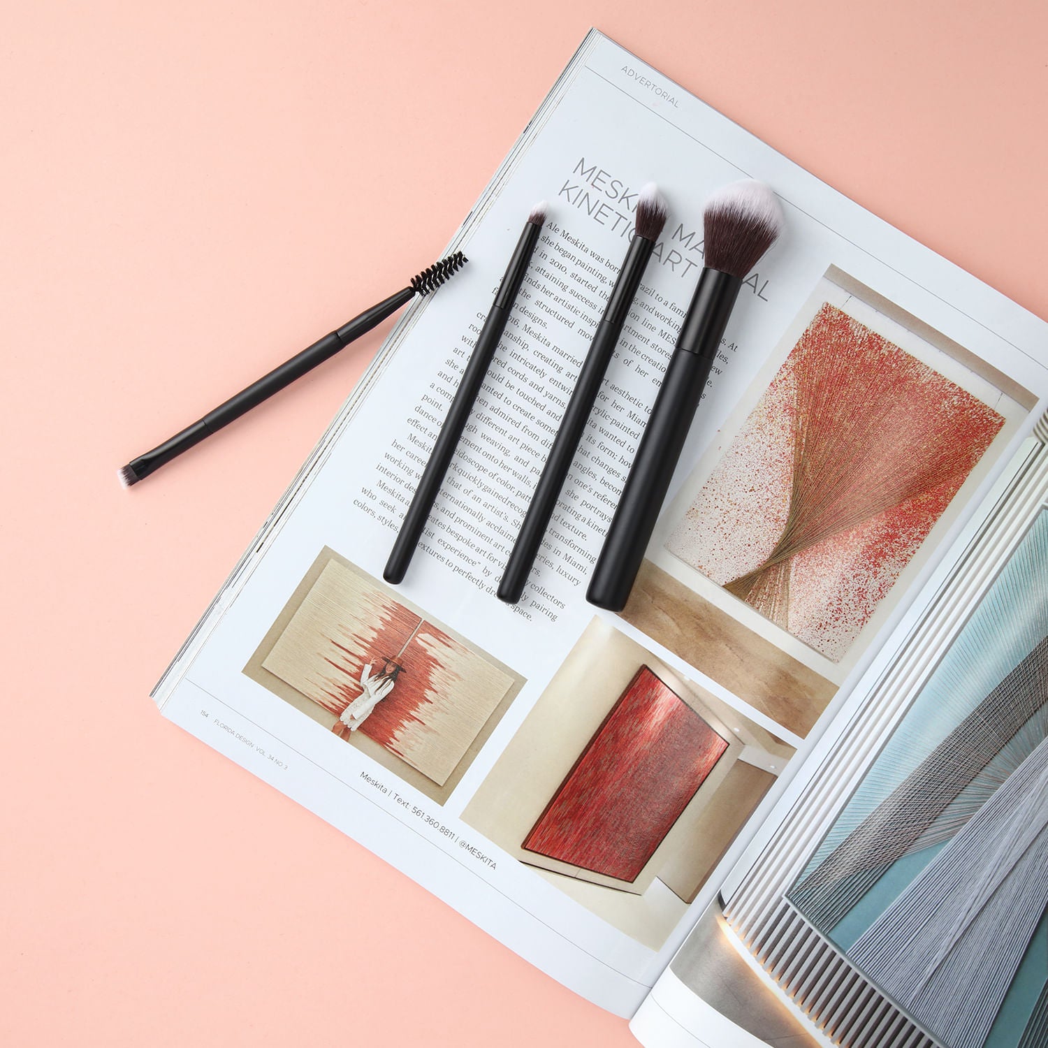 Set de 4 Brochas de Maquillaje