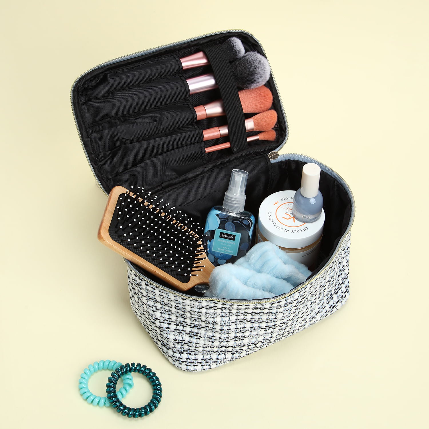 Bolso para Cosméticos Tejido Azul
